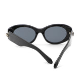 HS2186 - Women Round Chunky Sleek Oval Wholesale Sunglasses