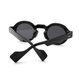 HS1354 - Retro Chunky Vintage Round Wholesale Sunglasses