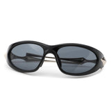 HS2169 - Rectangle Wrap Around Fashion Irregular Oval Wholesale Sunglasses