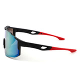 HY1023 - Oversized Sport Mirrored Shield Performance Sunglasses
