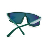 HS2202 - Sporty Retro Futuristic Visor Mirrored Square Wholesale Sunglasses