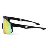 HY1024 - Sport Rimless Mirrored Shield Sunglasses