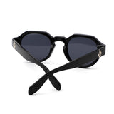 HS1369 - Round Modern Geometric Vintage Inspired Retro Wholesale Sunglasses