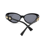 HS2201 - Vintage Cat-Eye Star-Temple Fashion Wholesale Sunglasses