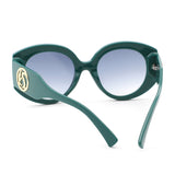 HS2189 - Oversize Luxurious Fashion Women Round Wholesale Sunglasses