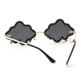 HJ2095 - Rimless Cloud Shape Hanging Charms Wholesale Sunglasses