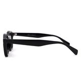 S1264 - Square Bold Retro Thick Frame Sunglasses - Iris Fashion