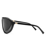 HS2208 - Retro Bold Wraparound Fashion Shield Aviator Wholesale Sunglasses