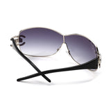 HJ2107 - Rimless Shield Crystal-Embellished Wholesale Sunglasses