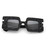 HS1318 - Geometric Modern Chunky Fashion Square Wholesale Sunglasses