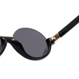 HS1422 - Women Semi-Rimless Fashion Round Sunglasses