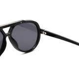 HS2269 - Round Oversized Fashion Aviator Sunglasses