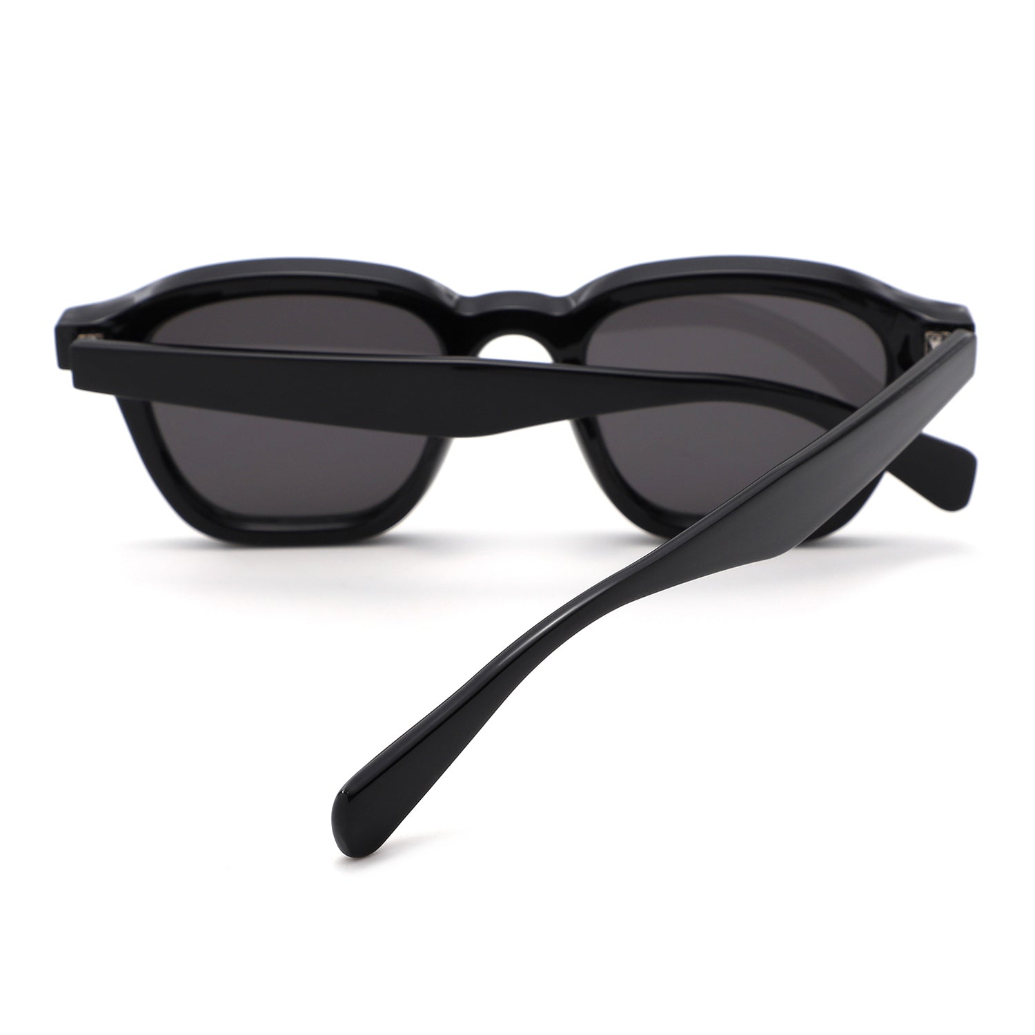 S1264 - Square Bold Retro Thick Frame Sunglasses - Iris Fashion