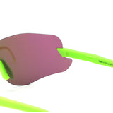 Y5003 - Rimless Ultralight Sport Shield Mirrored Wholesale Sunglasses