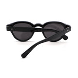 S1262 - Retro Round Thick Frame Sunglasses - Iris Fashion