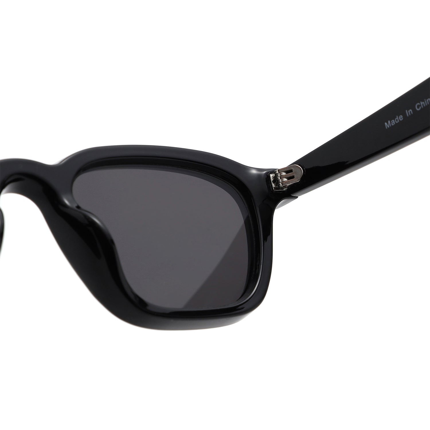 S1264 - Square Bold Retro Thick Frame Sunglasses - Iris Fashion