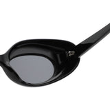 HS1430 - Chunky Retro Thick Frame Fashion Oval Sunglasses
