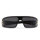 S1251 - Oversized Wraparound Futuristic Sporty Shield Wholesale Sunglasses