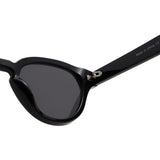 S1262 - Retro Round Thick Frame Sunglasses - Iris Fashion