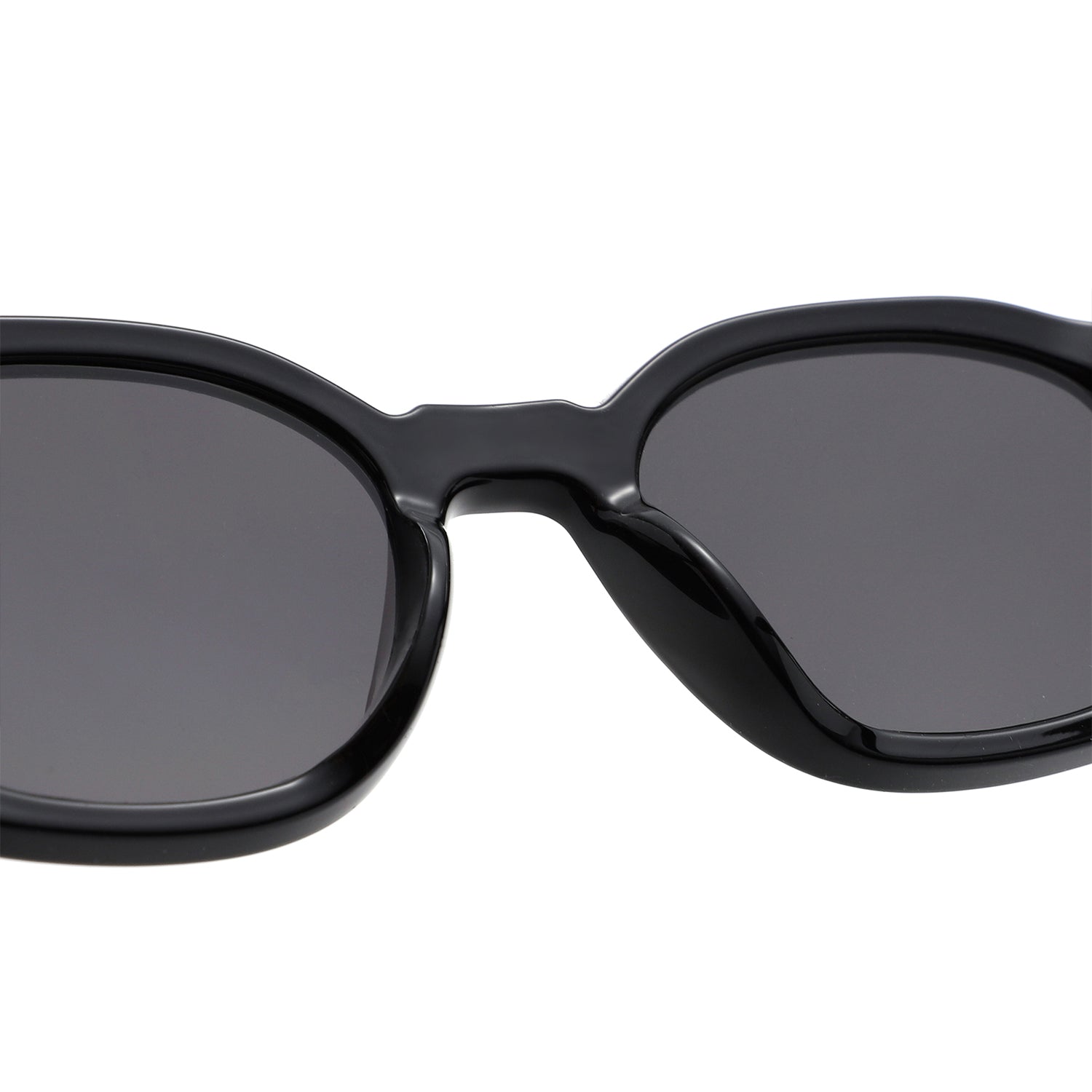 S1263 - Retro Square Round Thick Frame Sunglasses - Iris Fashion