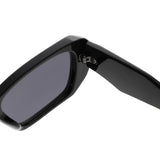 HS1428 - Geometric Bold Thick Frame Square Sunglasses