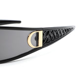 S1251 - Oversized Wraparound Futuristic Sporty Shield Wholesale Sunglasses