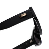S1267 - Rectangle Wide Gold Accent Wrap Sunglasses - Iris Fashion