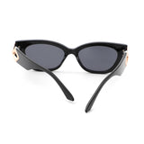 HS2192 - Sleek Vintage Inspired Luxurious Geometric Cat Eye Wholesale Sunglasses