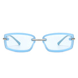 HS2149 - Rectangle Sleek Fashion Tinted Sports Color Pop Wholesale Sunglasses