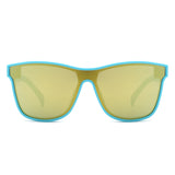 FS1003 - Rectangle Bold Sporty Mirrored Wholesale Sunglasses