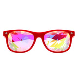 067 - Square Reto Mirrored Prism Lens Sunglasses