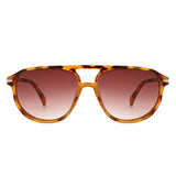 HS1371 - Retro Brow-Bar Fashion Aviator Wholesale Sunglasses