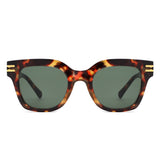 HS1363 - Square Retro Chunky Fashion Wholesale Sunglasses