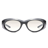 HS2216 - Bold Futuristic Oval Wrap Y2K Wholesale Sunglasses