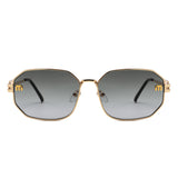 HJ2153 - Women Metal Octagon Square Sunglasses