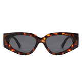 HS1365 - Retro Narrow 90s Inspired Bold Cat Eye Wholesale Sunglasses