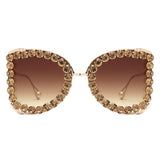 HJ3032 - Rhinestone Oversize Butterfly Luxury Women Wholesale Sunglasses
