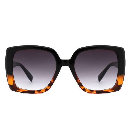 S2139 - Oversize Flat Top Square Women Fashion Wholesale Sunglasses