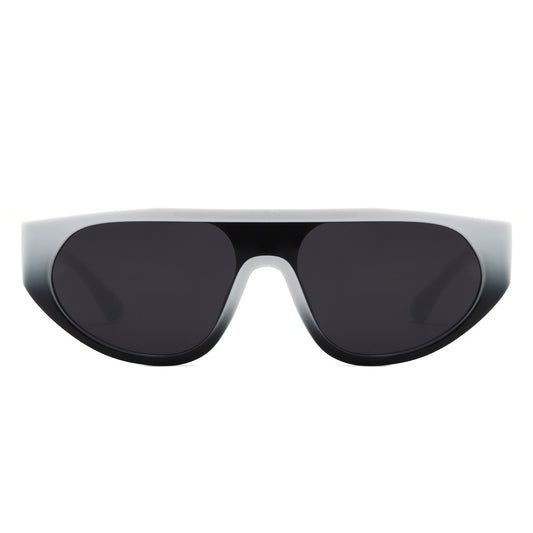 S2129 - Round Flat Top Retro Fashion Wholesale Sunglasses