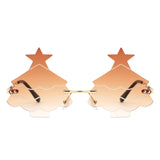 HW2061 - Christmas Tree Tinted Novelty Wholesale Sunglasses