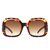 HS1231 - Women Square Large Double Frame Fashion Oversize Wholesale Sunglasses