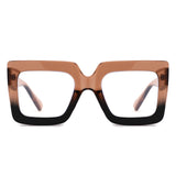 HB1004 - Oversized Square Blue Light Blocking Glasses - Iris Fashion