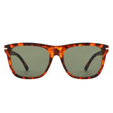 HS1325 - Square Fashion Horn Rimmed Tinted Wholesale Sunglasses