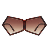 HS2175 - Irregular Square Fashion Geometric Oversize Wholesale Sunglasses