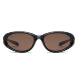 HS2236 - Retro Y2K Oval Wrap Wholesale Sunglasses