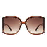 HS2163 - Oversize Square Curved Lens Butterfly Wholesale Sunglasses