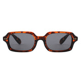 HS1432 - Slim Rectangle Narrow Fashion Sunglasses