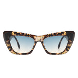 HS1259 - Women Square Chic Tinted Retro Cat Eye Fashion Wholesale Sunglasses