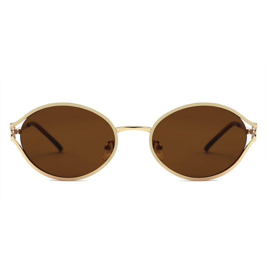 HJ2152 - Vintage Round Metal Color Tint Lenses Sunglasses