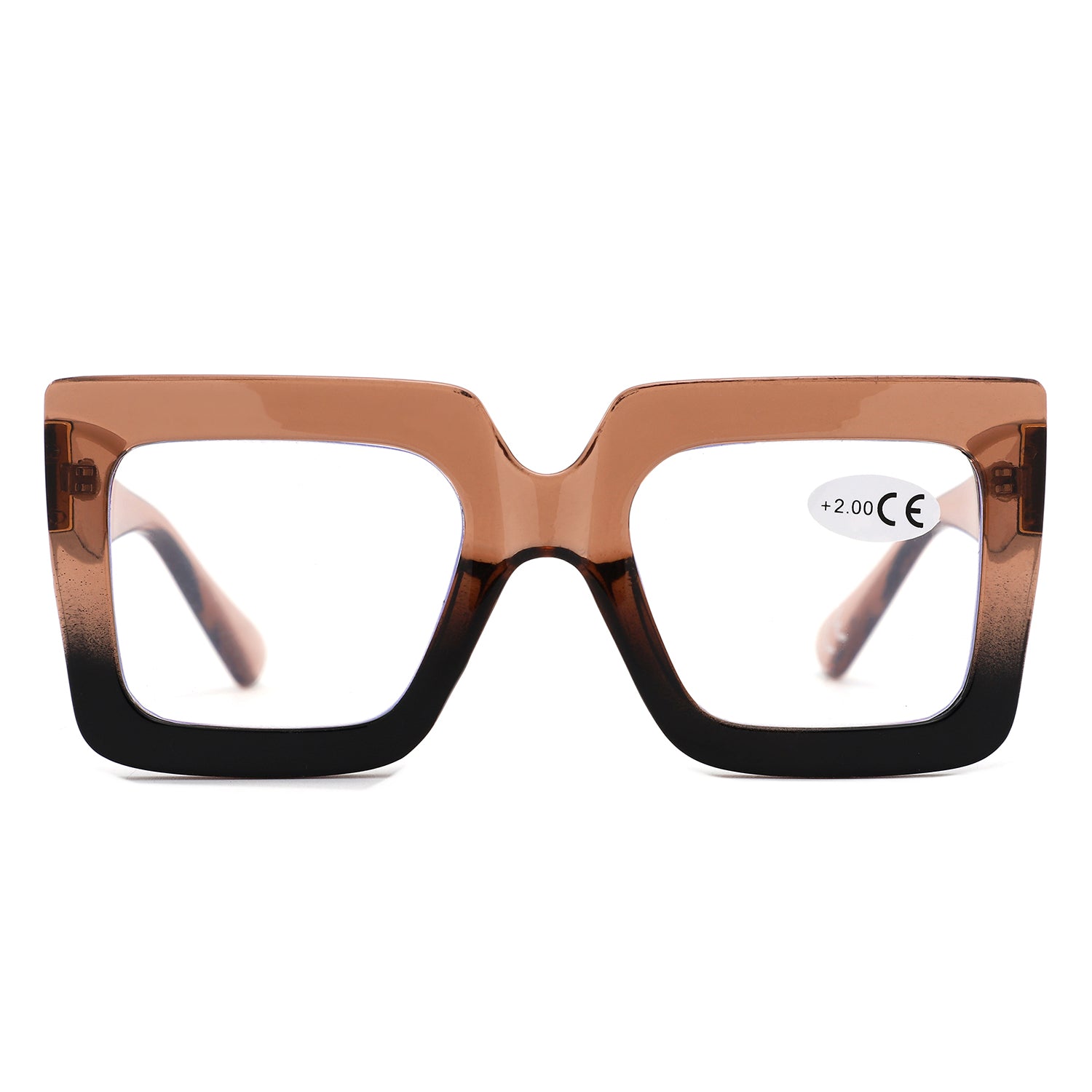 HR1002 - Oversize Square Reading Glasses - Iris Fashion